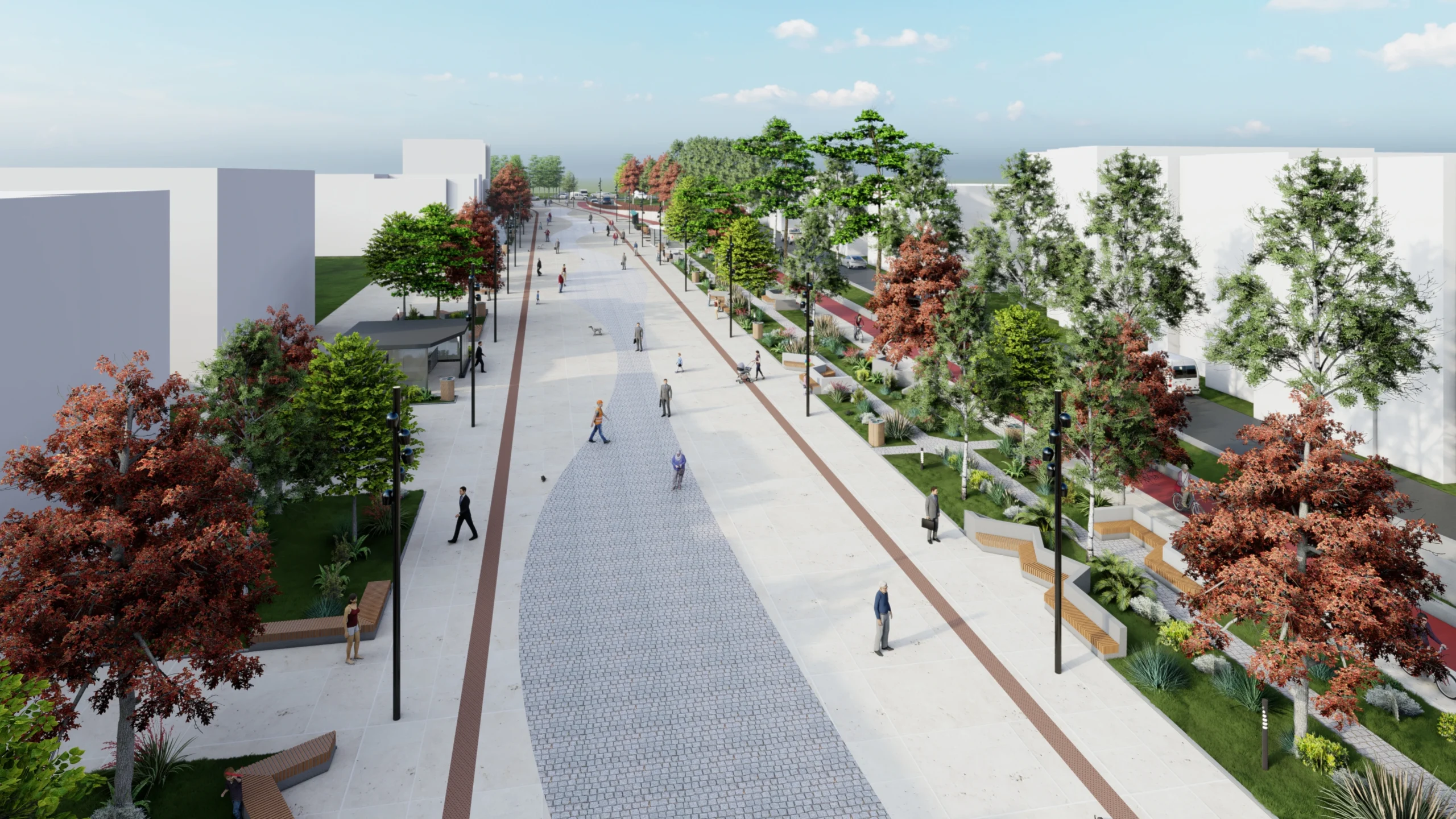 The Boulevard in Gjilan view 2