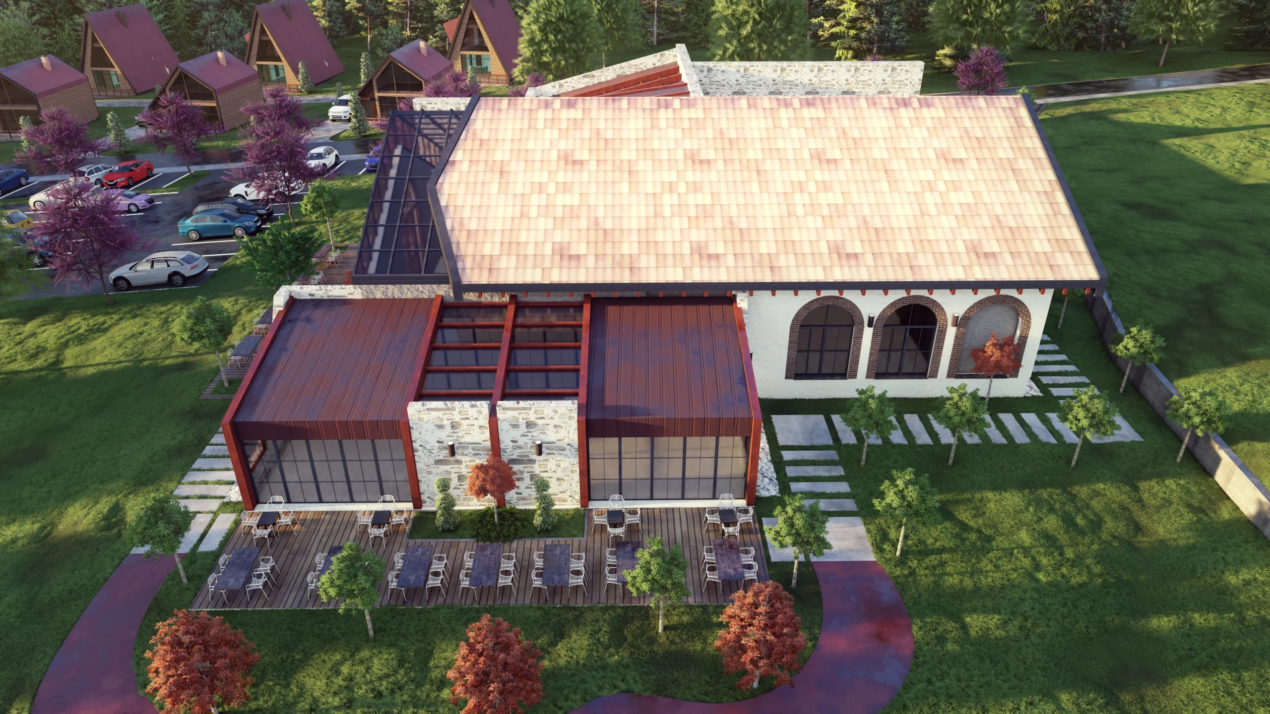 Brumar Agro-Tourism - Architectural Project in Llabjan, Novoberde view 16
