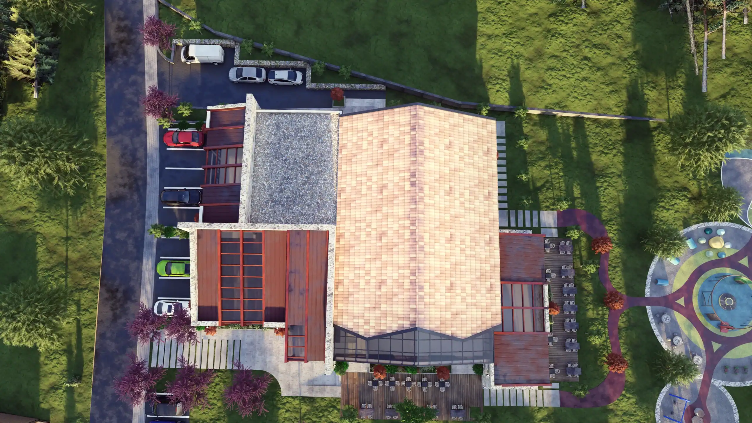 Brumar Agro-Tourism - Architectural Project in Llabjan, Novoberde view 24