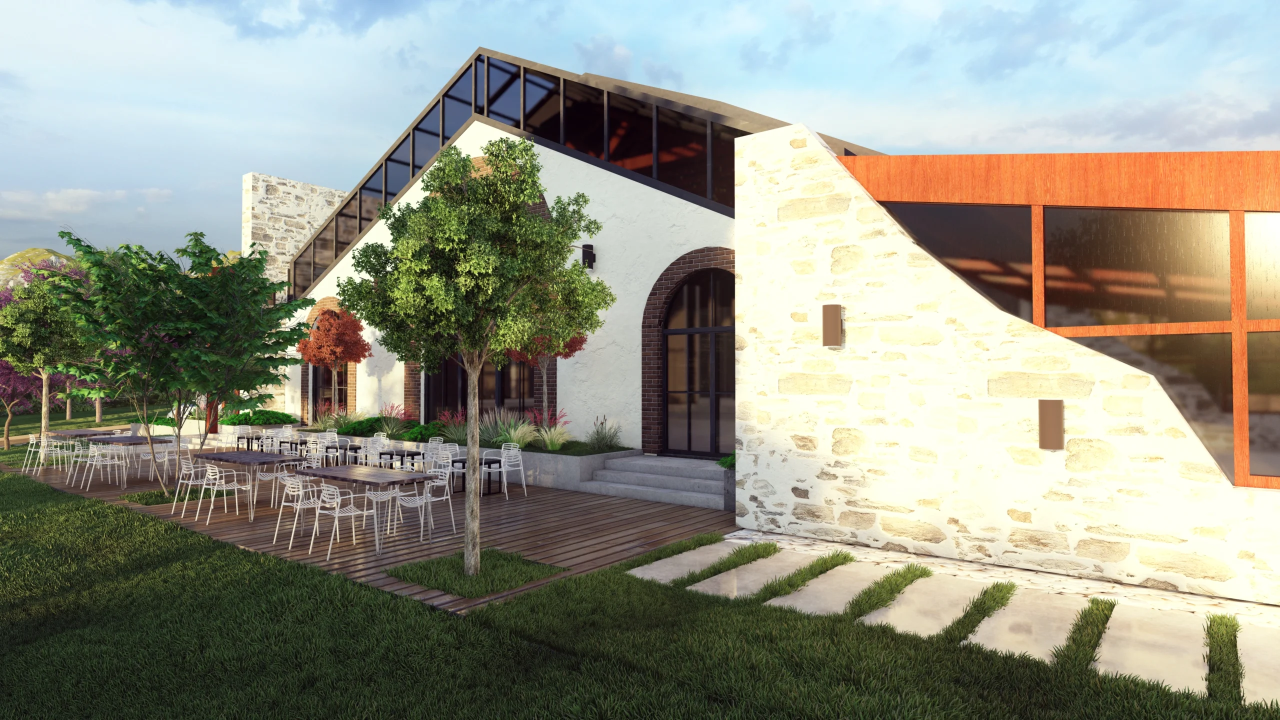 Brumar Agro-Tourism - Architectural Project in Llabjan, Novoberde view 5