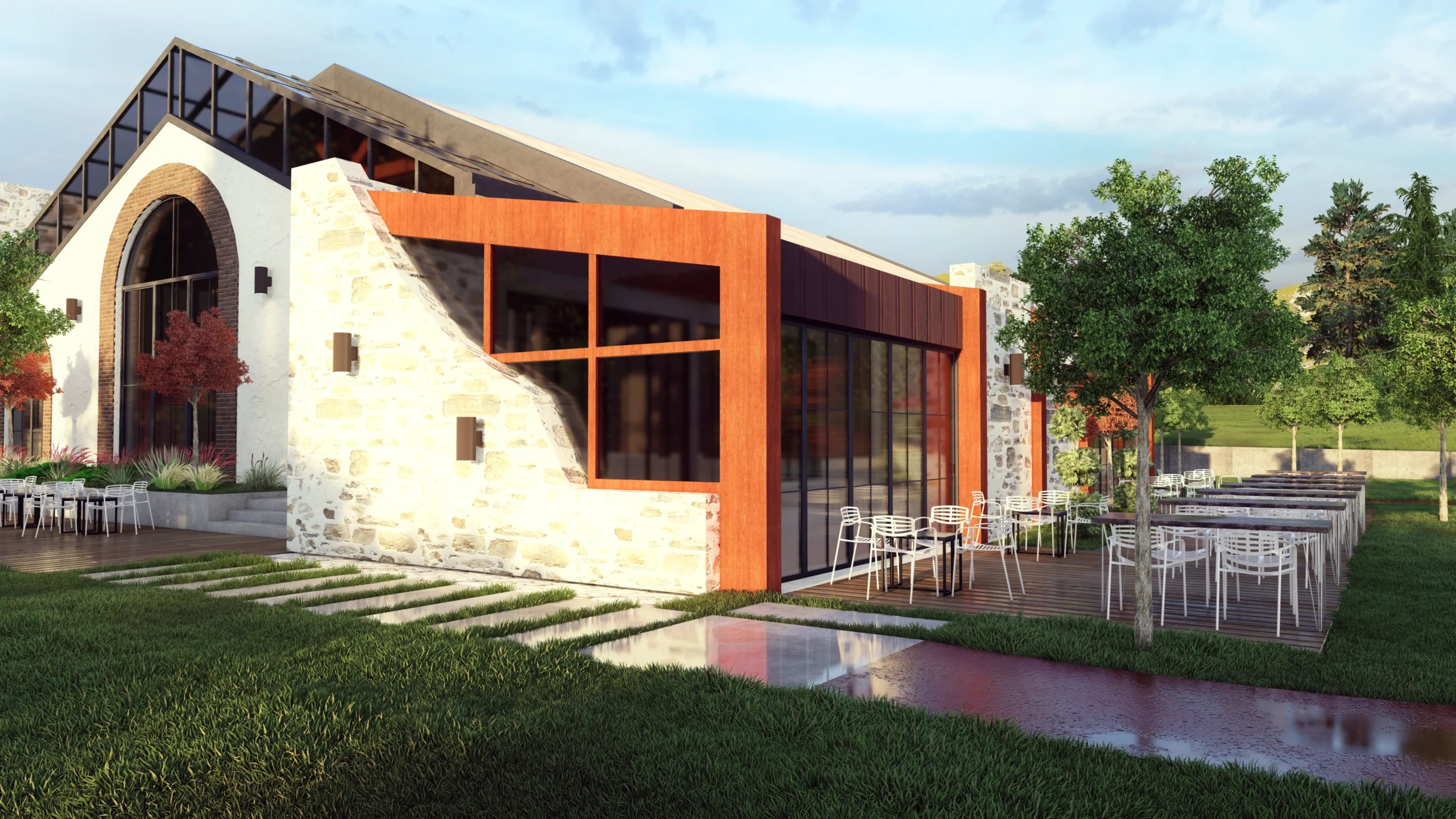 Brumar Agro-Tourism - Architectural Project in Llabjan, Novoberde view 6