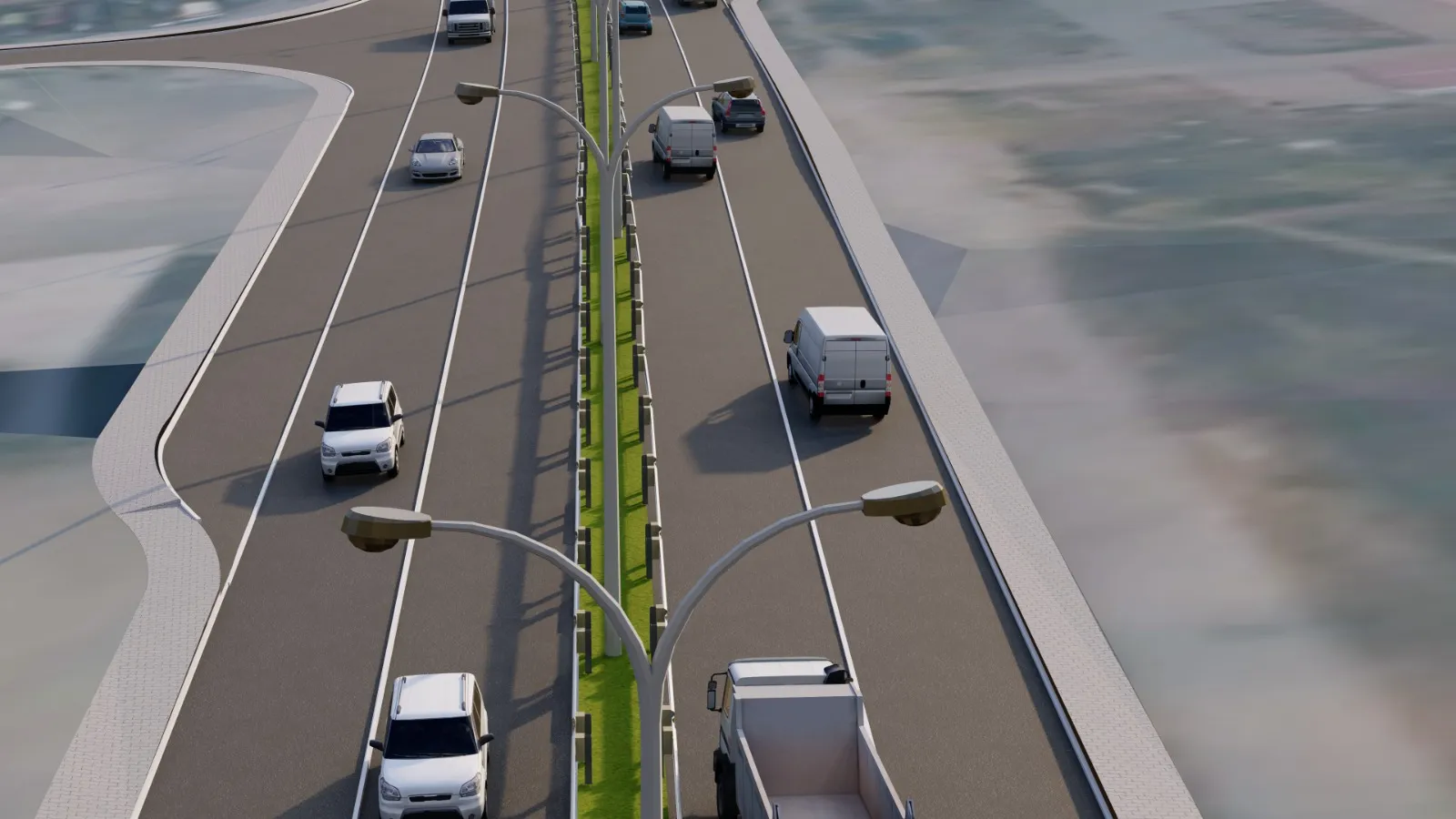 Infrastructure : Prishtine - Podujeve Road view 7