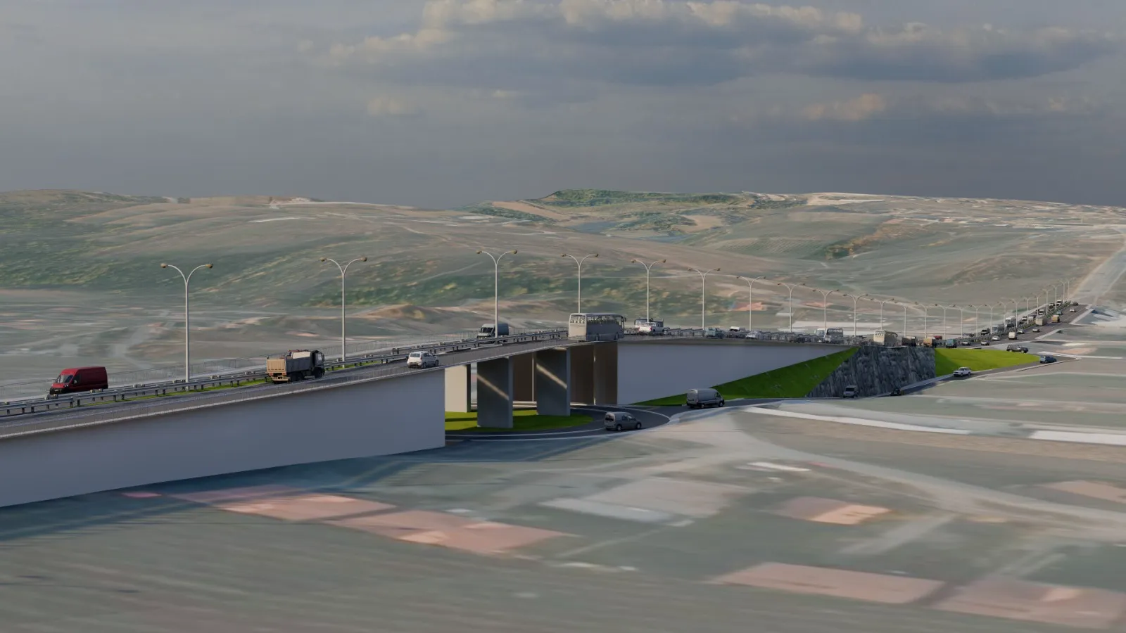 Infrastructure : Prishtine - Podujeve Road view 10