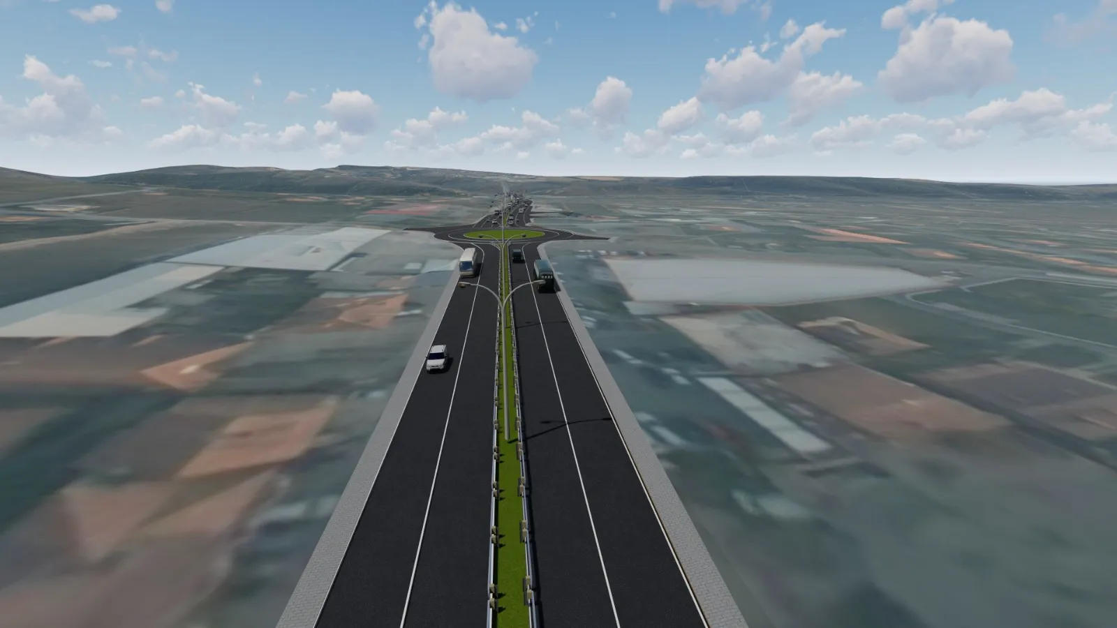Infrastructure : Prishtine - Podujeve Road view 9