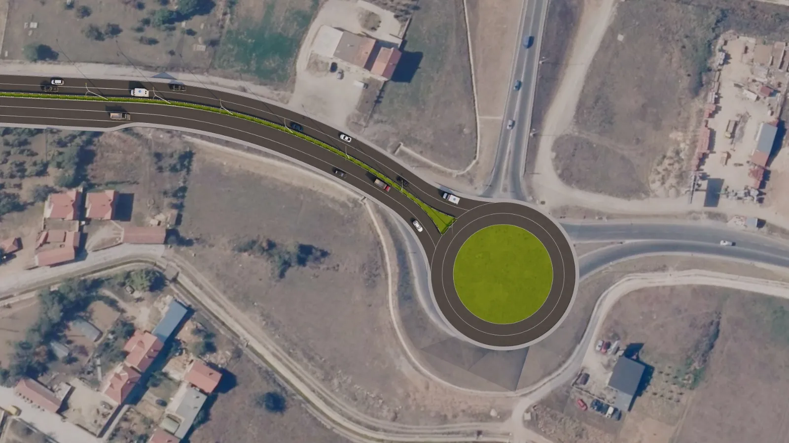 Infrastructure : Prishtine - Podujeve Road view 6