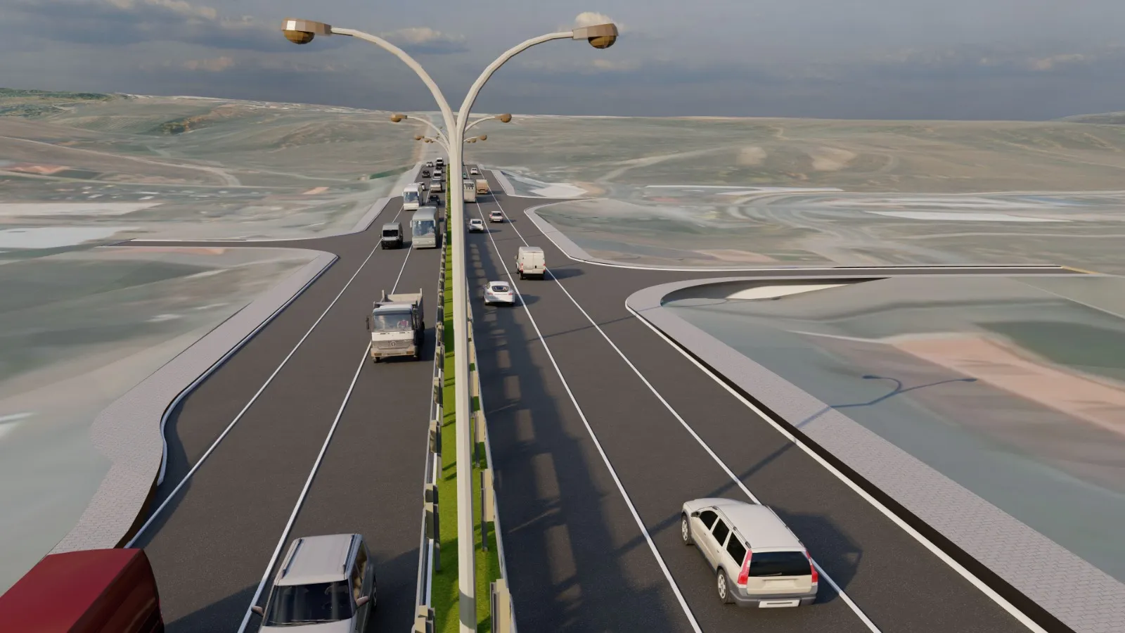 Infrastructure : Prishtine - Podujeve Road view 3