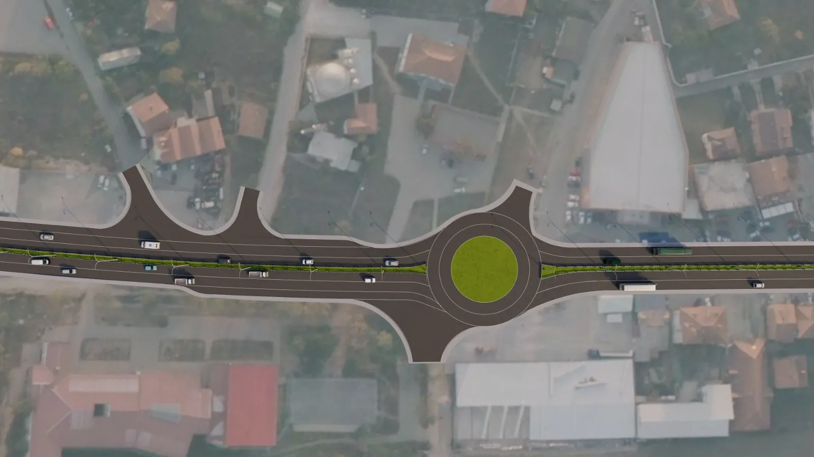 Infrastructure : Prishtine - Podujeve Road view 2