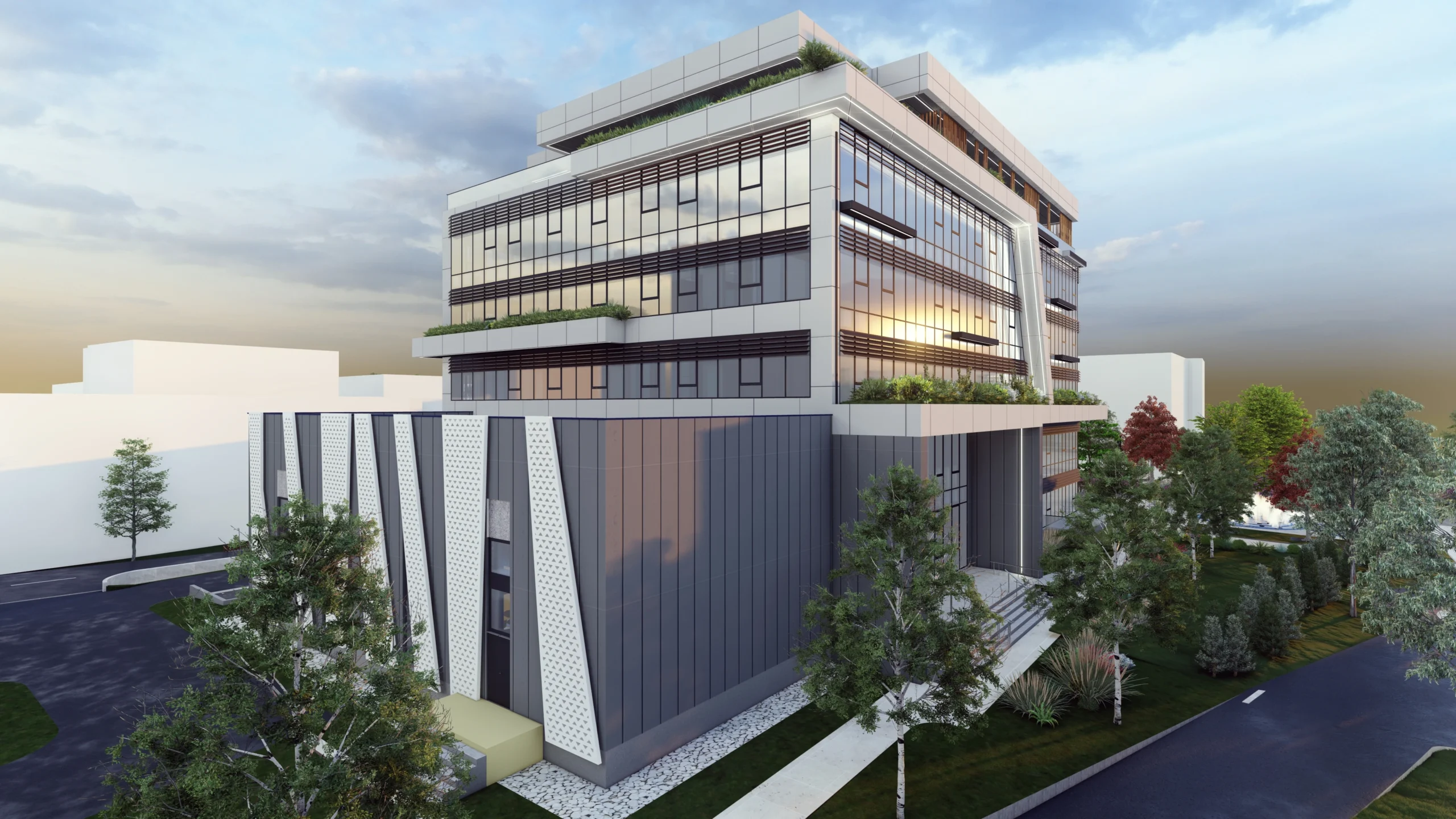 The building of the Municipality of Gjilan view 3
