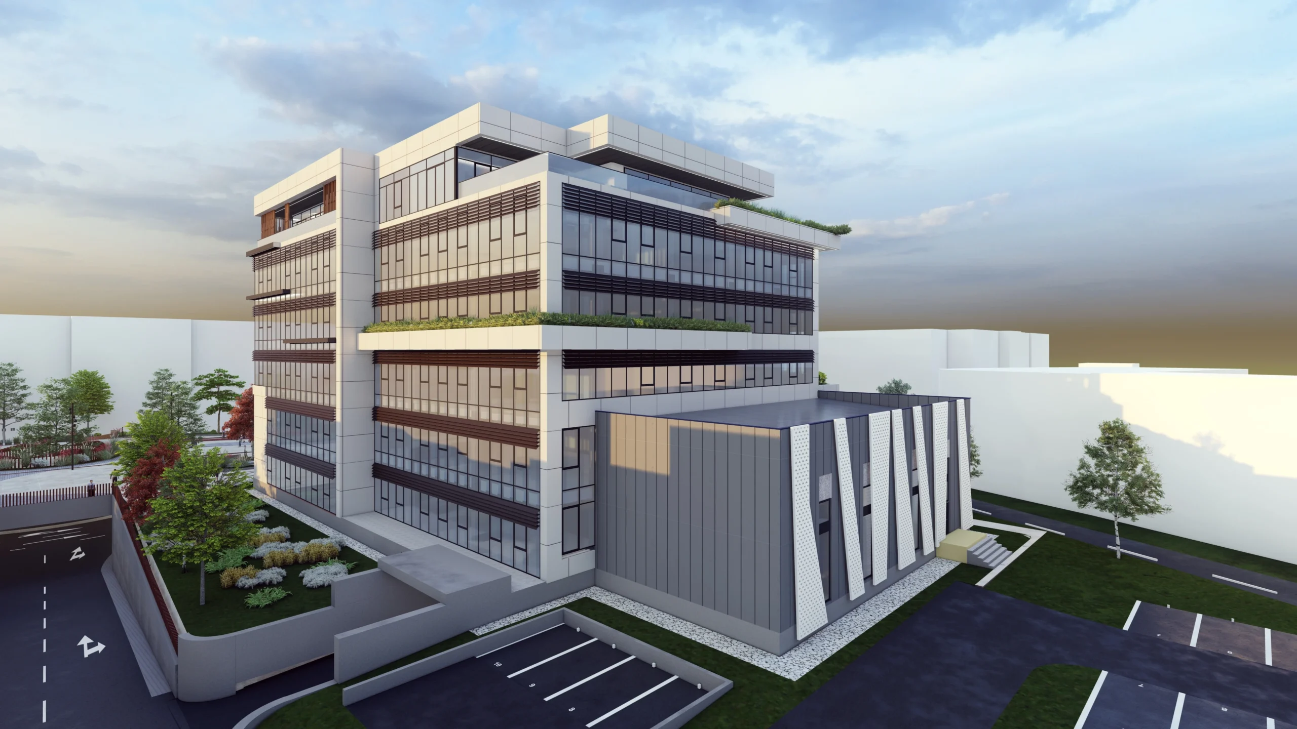The building of the Municipality of Gjilan view 4