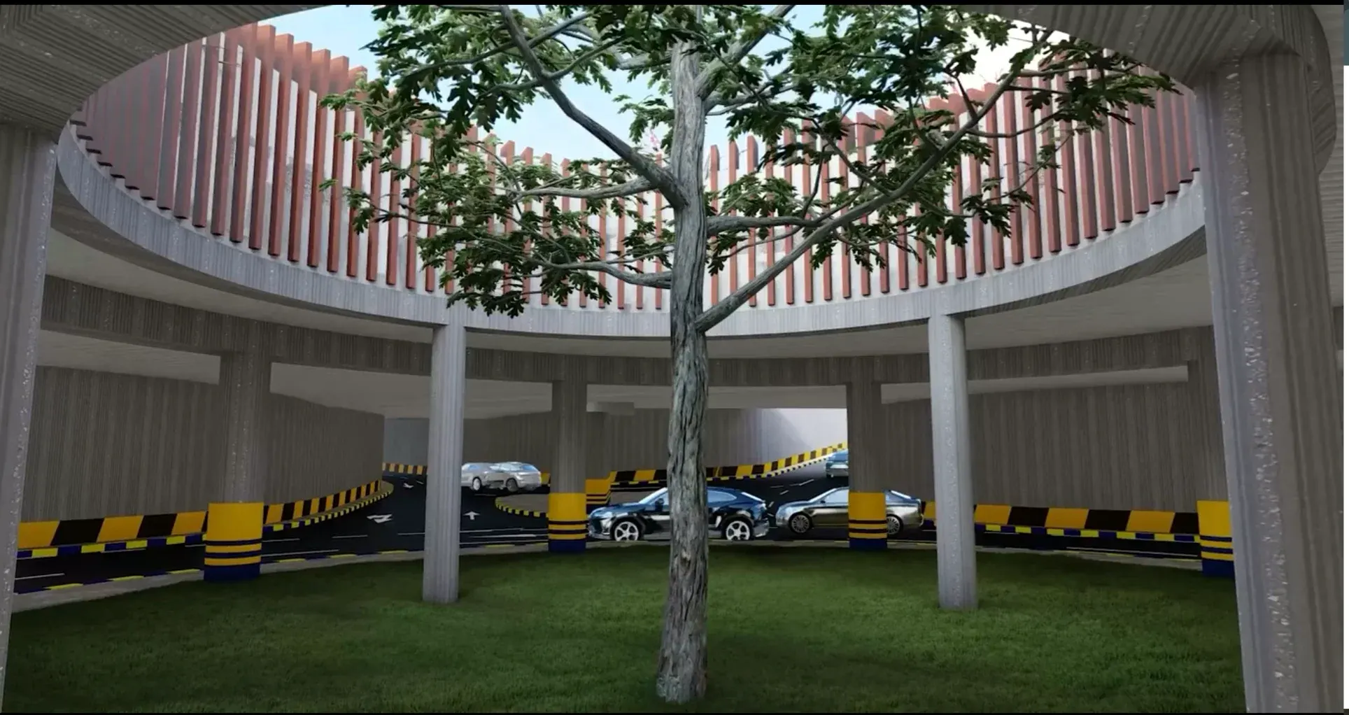 The underpass and parking facilities on the boulevard of Gjilan view 4